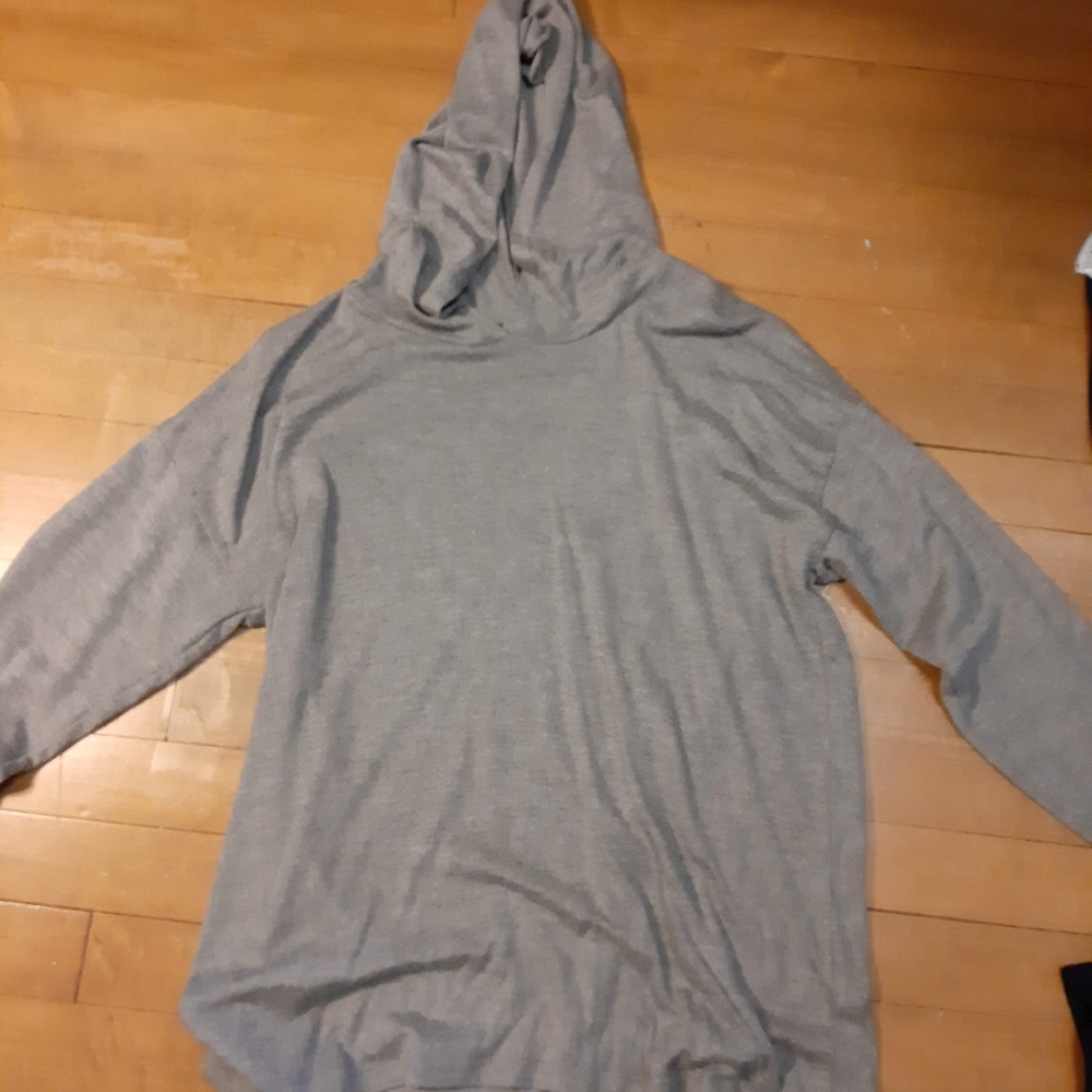 Gray Hooded Sweater